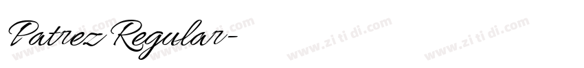 Patrez Regular字体转换 Patrez Regular字体转换